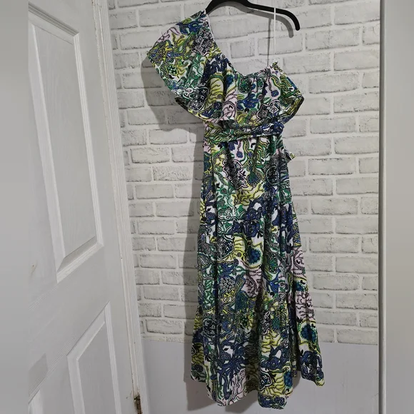 NEW A.L.C. Janelle One Shoulder Midi Dress size XS - Picture 5 of 10